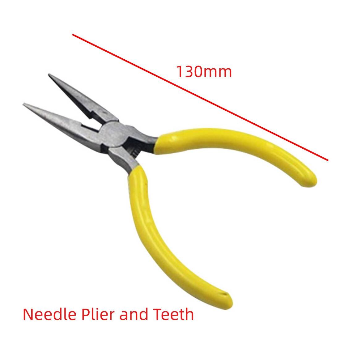 Hand Tools 8 Choices Long Round Nose Pliers Wire Crimping Cable Cutters for Jewellery Making Beading Pliers Tools Kit: NeedlePlier andTeeth