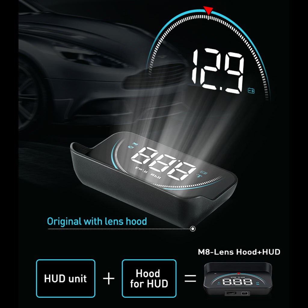 Auto-Styling Hud Head Up Display Auto Projector Km/H Mph 3.5x2.1x1inch
