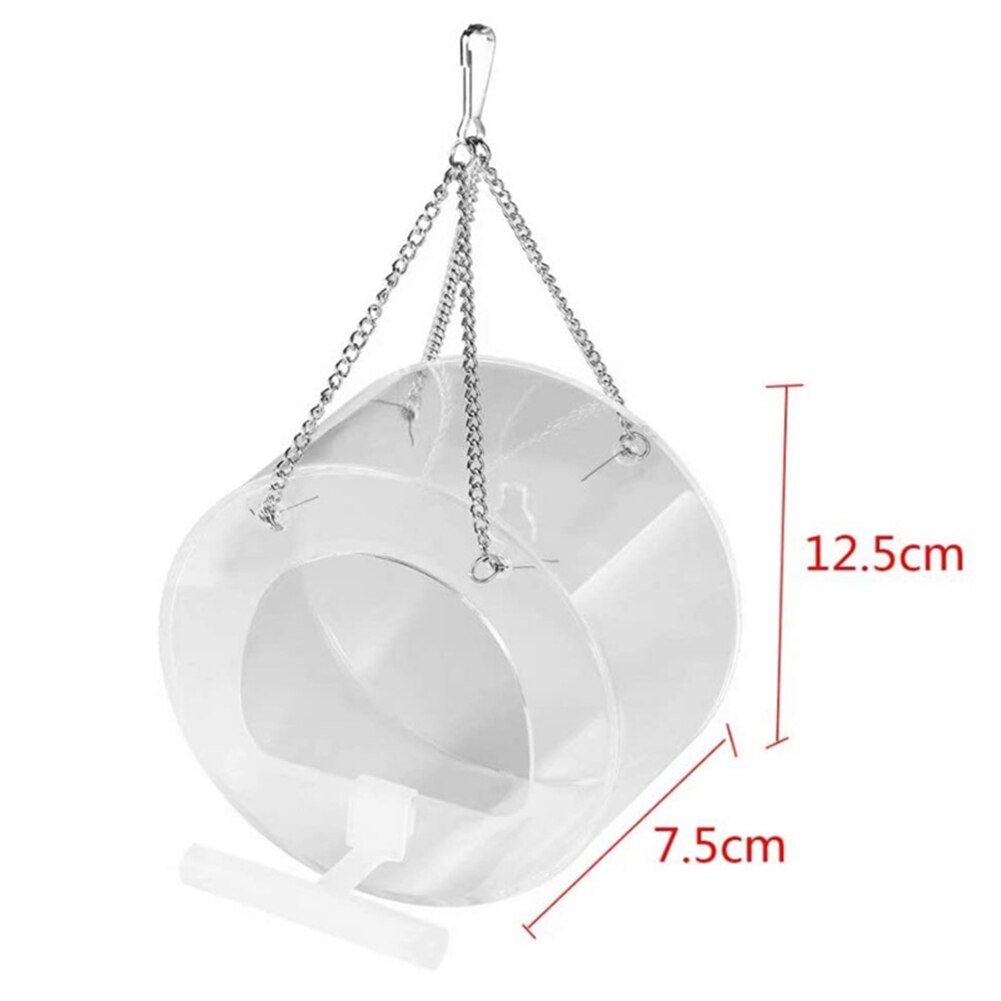 Transparent Window Bird Feeder Clear Birdhouse Suction Cup and Hanging Bird Feeders For Outside Garden Yard Pet Birds: 05
