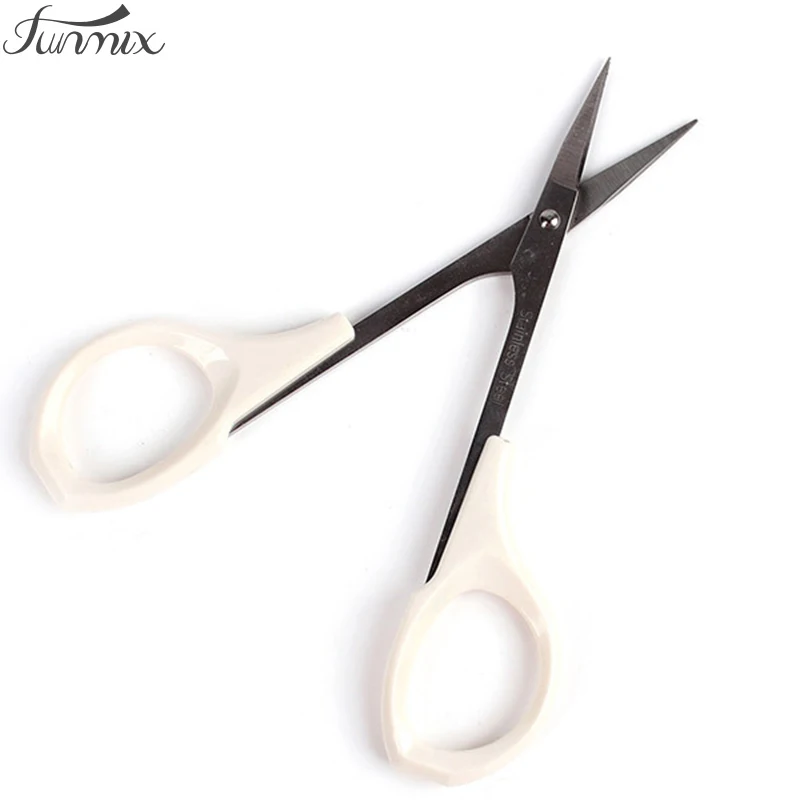 Professionele Wenkbrauw Schaar Trimmer Rechte Hoofd Of Hoek Hoofd Voor Volume Wimper Extension Economische Make-Up Tool: Black