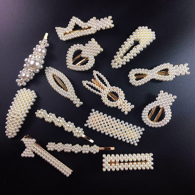 Enfants bébé filles mignon épingles à cheveux Clips mignon perle épingle à cheveux en métal Barrette enfants épingle à cheveux princesse cheveux accessoires