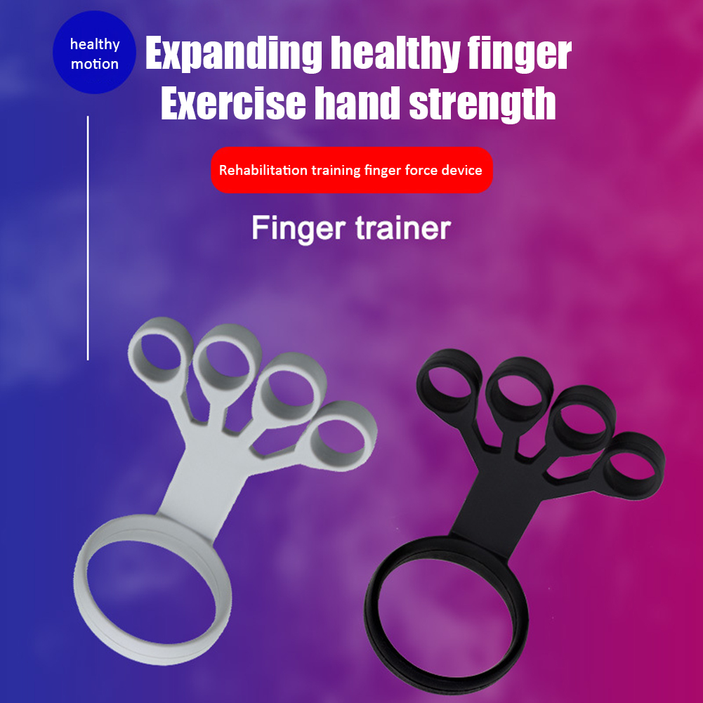 Silicone Hand Gripper Arthritis Hand Grip Wrist Stretcher Finger Exercise Tension Ring Strength Trainer Device