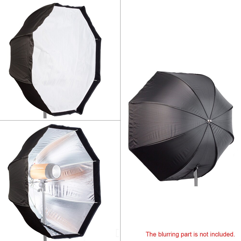 Ruissa free 120cm / 48 " draagbare opvouwbare achthoekige paraplu softbox diffuser reflector voor fotostudio flits speedlite verlichting