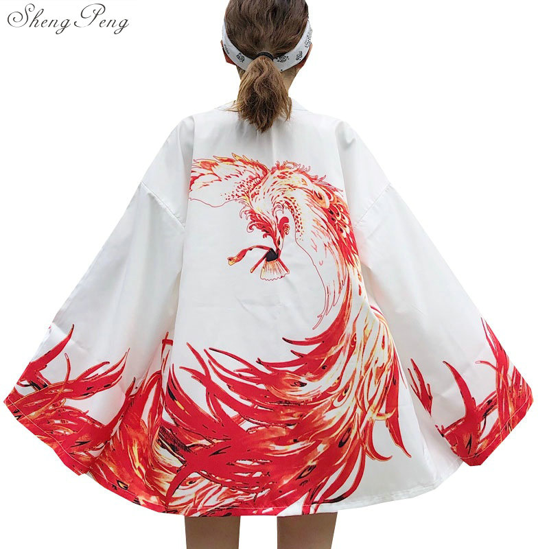 Kimono japonés tradicional Yukata nuevas mujeres Casual Anime estampado camisa ropa kimonos tradicionales hombres V1774: 2