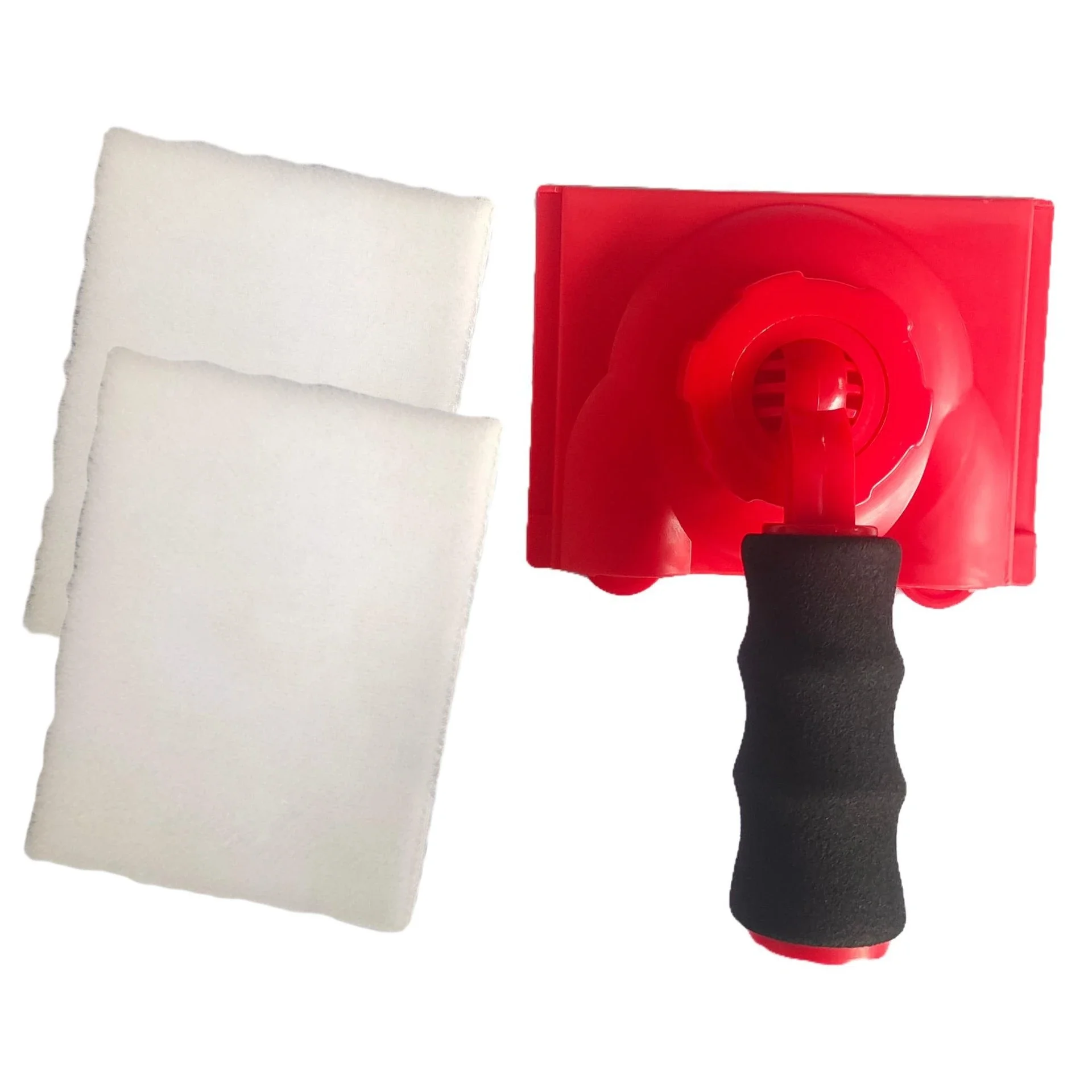 Paint Edge Trimmer Applicator Tool met draaibare handgreep Verstelbare hoekplafonds Pad Schilderborstel met handvatborstels: Rood