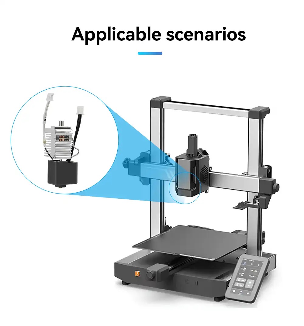 Hotend per Anycubic Kobra 3 Combo Hotend kit Termistore Gola Riscaldatore Blocco per K3 Combo caldo fine Dissipatore di Calore Parti Accessori