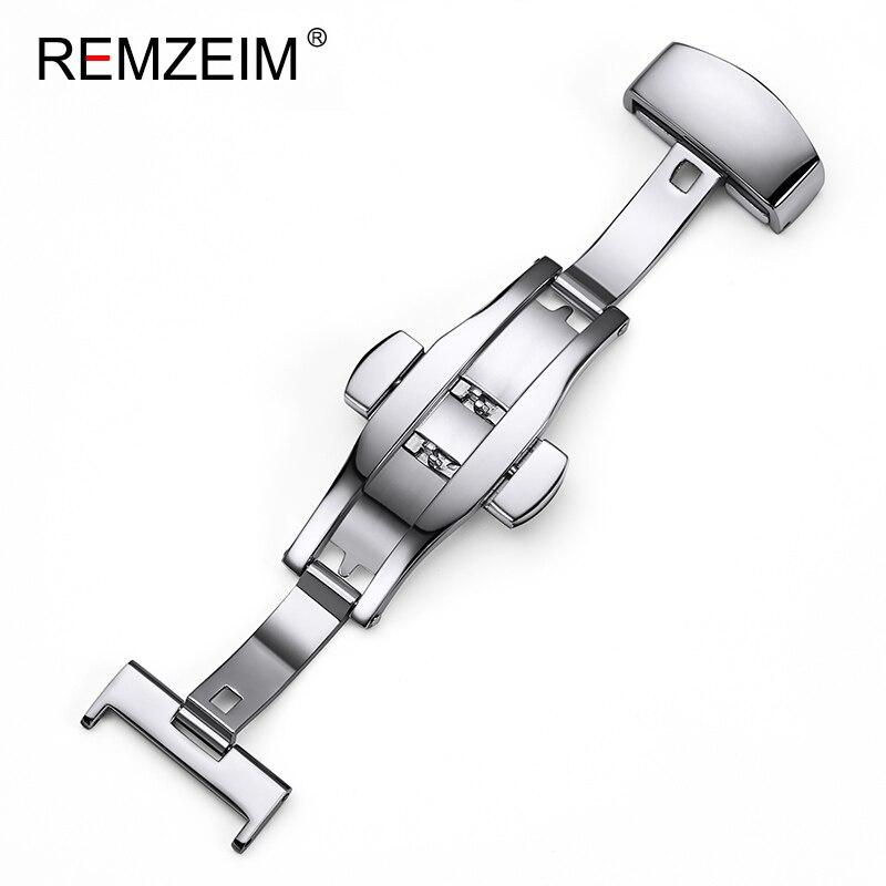 Armband 16mm 18mm 20mm 22mm 24mm Edelstahl Schmetterling Deployment Uhr Band Schnalle Feste Automatische taste Mit