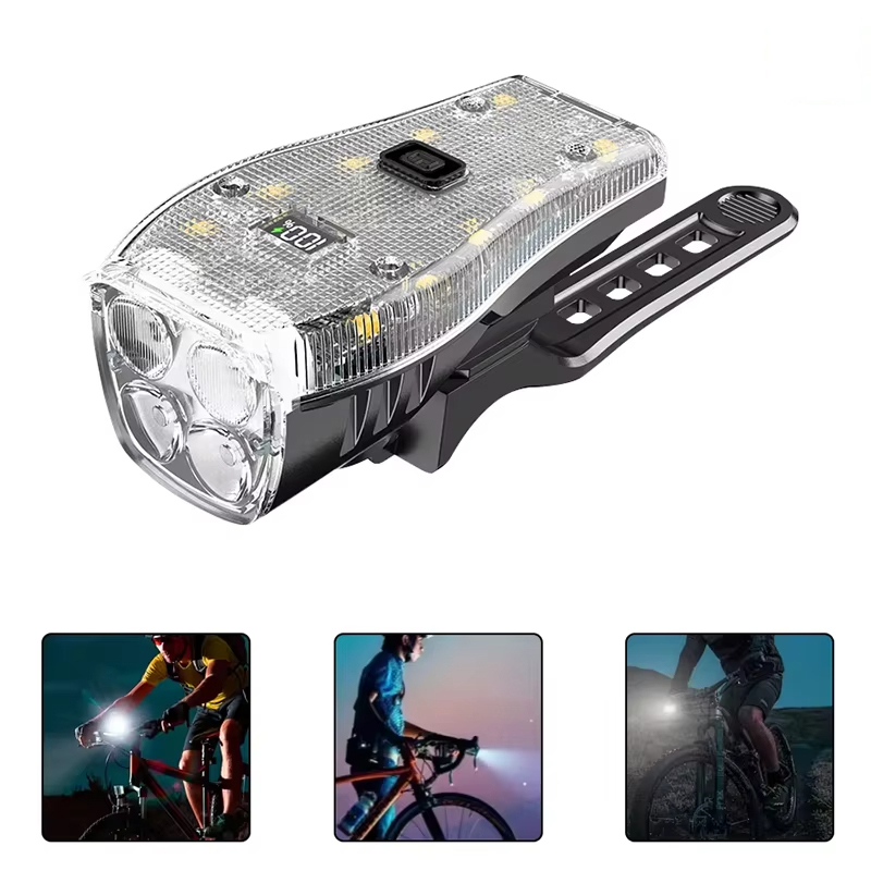 T6 LED Fietskoplamp Motorkoplamp Oplaadbaar Helder MTB Racefiets Hoofdlamp Fietsen Zaklamp Nachtrijden: green