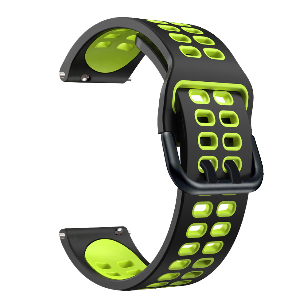 Easyfit pasek do zegarka do paska IMILAB W12 / KW66 pasek do zegarka Sport silikonowy wymiana paska od zegarka akcesoria do nadgarstków: Black Green / For IMILAB W12