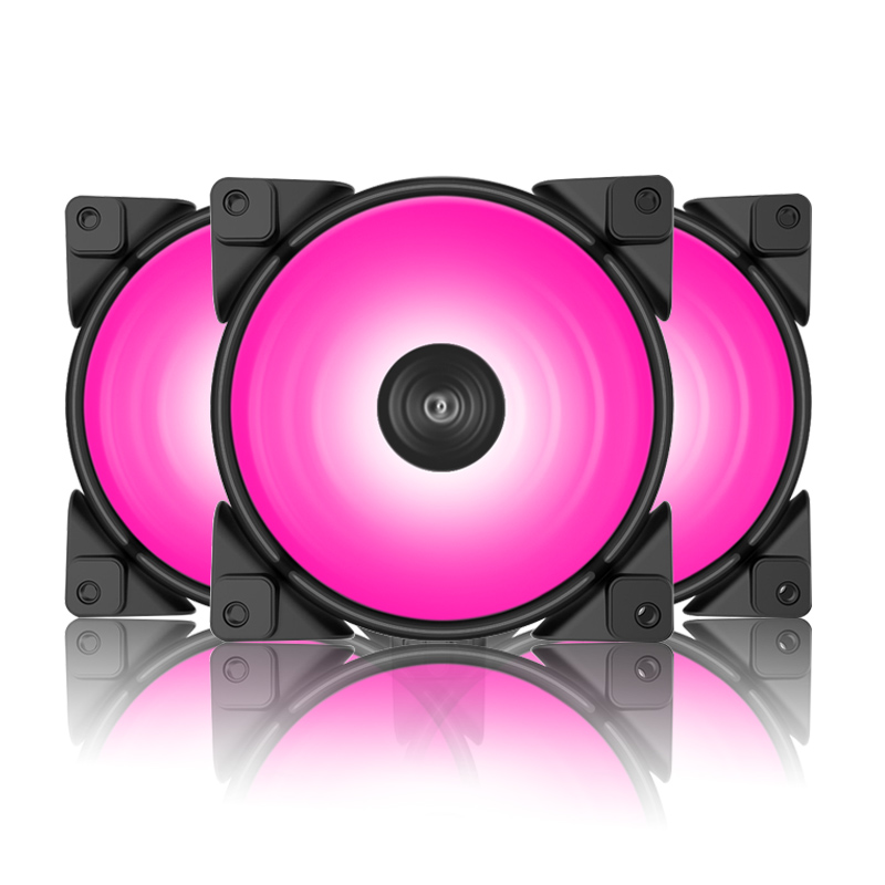 Pccooler 3/Pack HALO RGB Fan 12cm 12V＆5V FRGB 3pin＆4pin PWM Quiet Cooling Fans 120mm RGB Fan For CPU Cooler Liquid Cooling