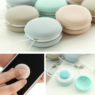 Paño de limpieza con forma de Macaron, paño de limpieza romántico de Color caramelo para pantalla de teléfono móvil, gafas SLR, Herramientas de limpieza multifunción