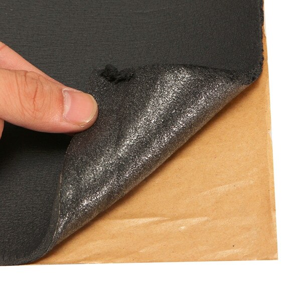 Panneau acoustique coton auto-adhésif | Insonorisant pour voiture, 50x100cm 5mm, 1 rouleau, isolation amortissant, mousse, tapis acoustique, panneau acoustique