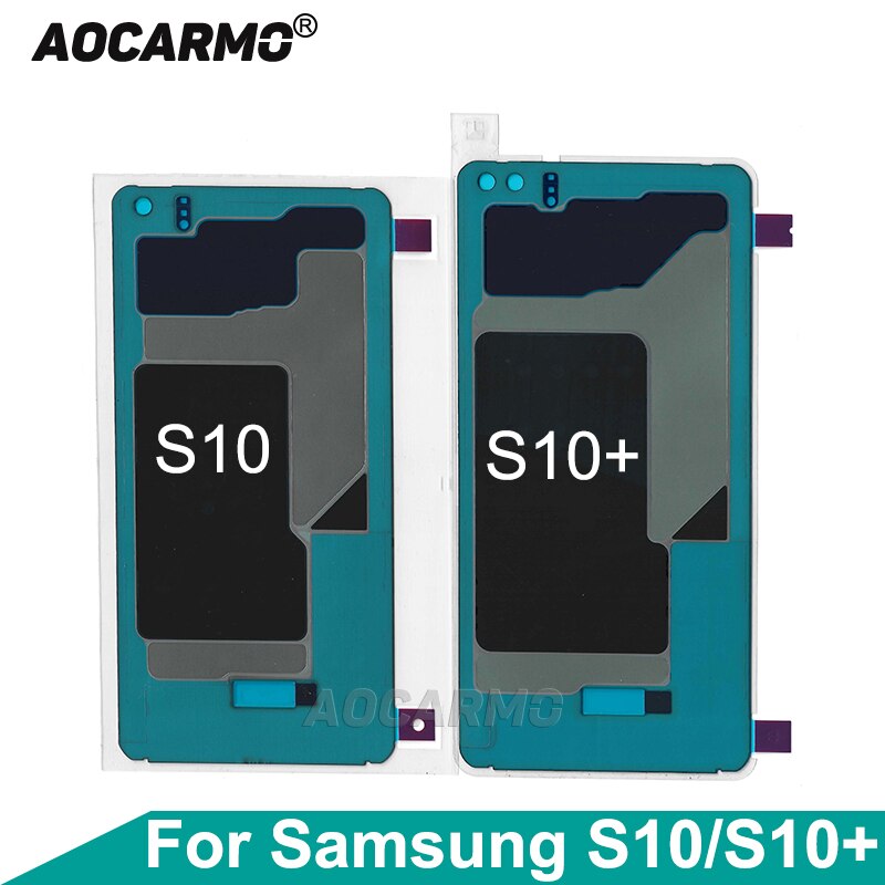 Aocarmo-pantalla LCD para Samsung Galaxy S10 / S10 Plus S10 +, pantalla trasera, disipador de calor, bloque de pegatina, hoja de cobre de luz de repuesto