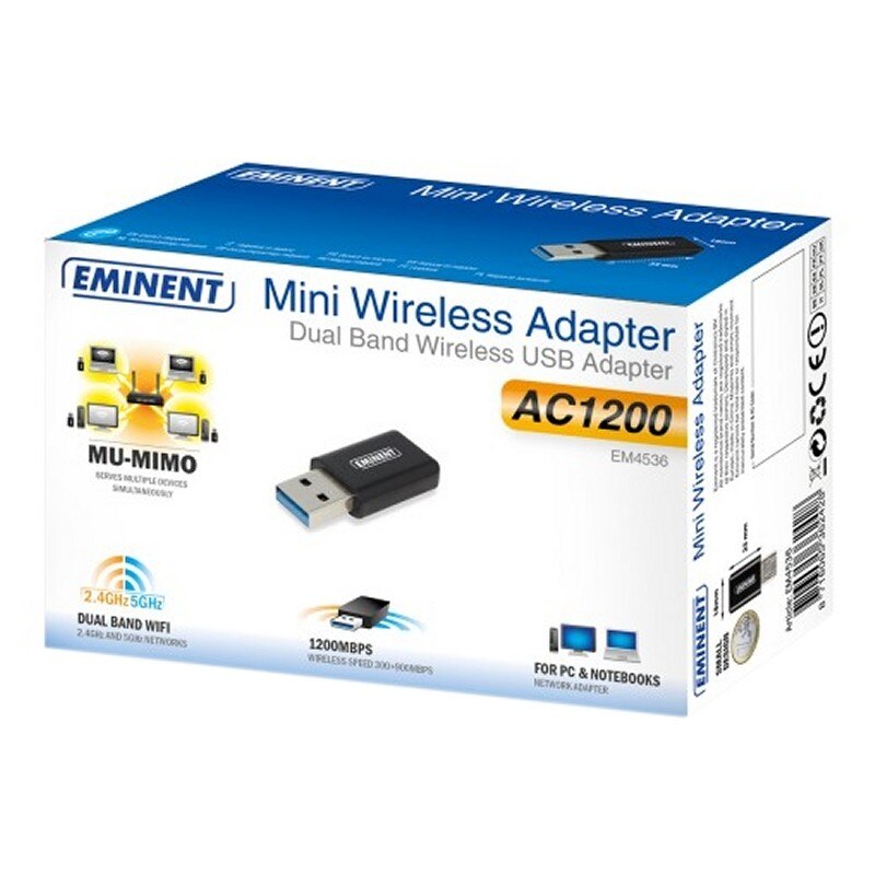 Éminent EM4536 carte réseau WiFi AC1200 USB