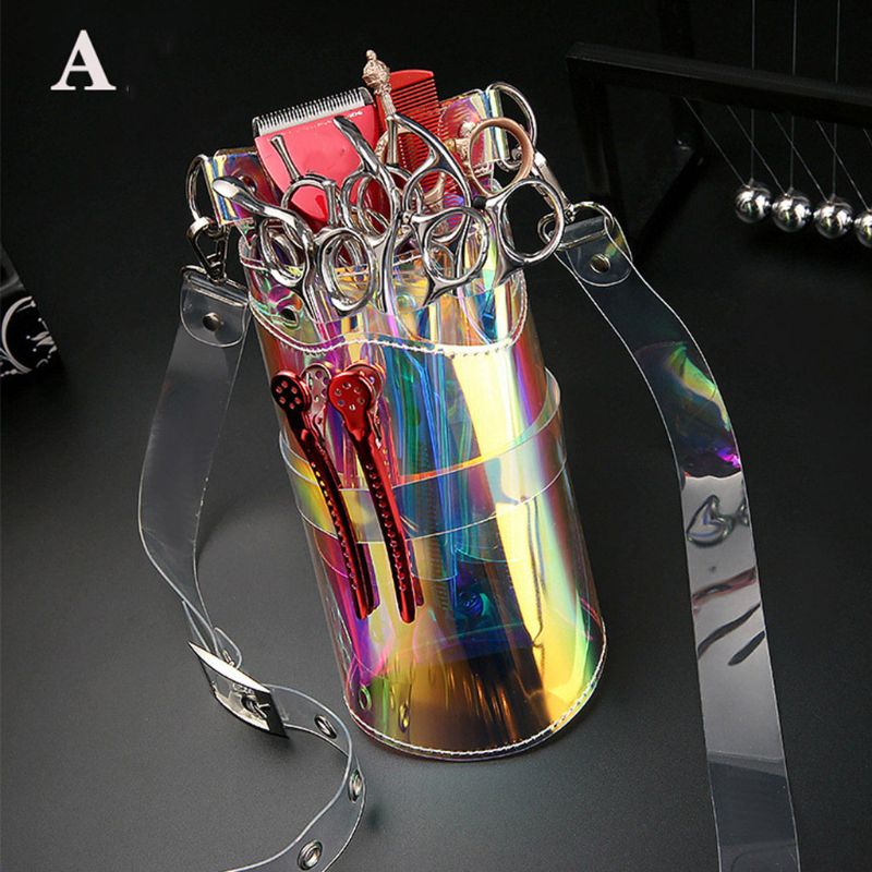 Portable Scissors Bag with Strap Hair Stylist Pocket Pouch Organizer Hairdressing Tool