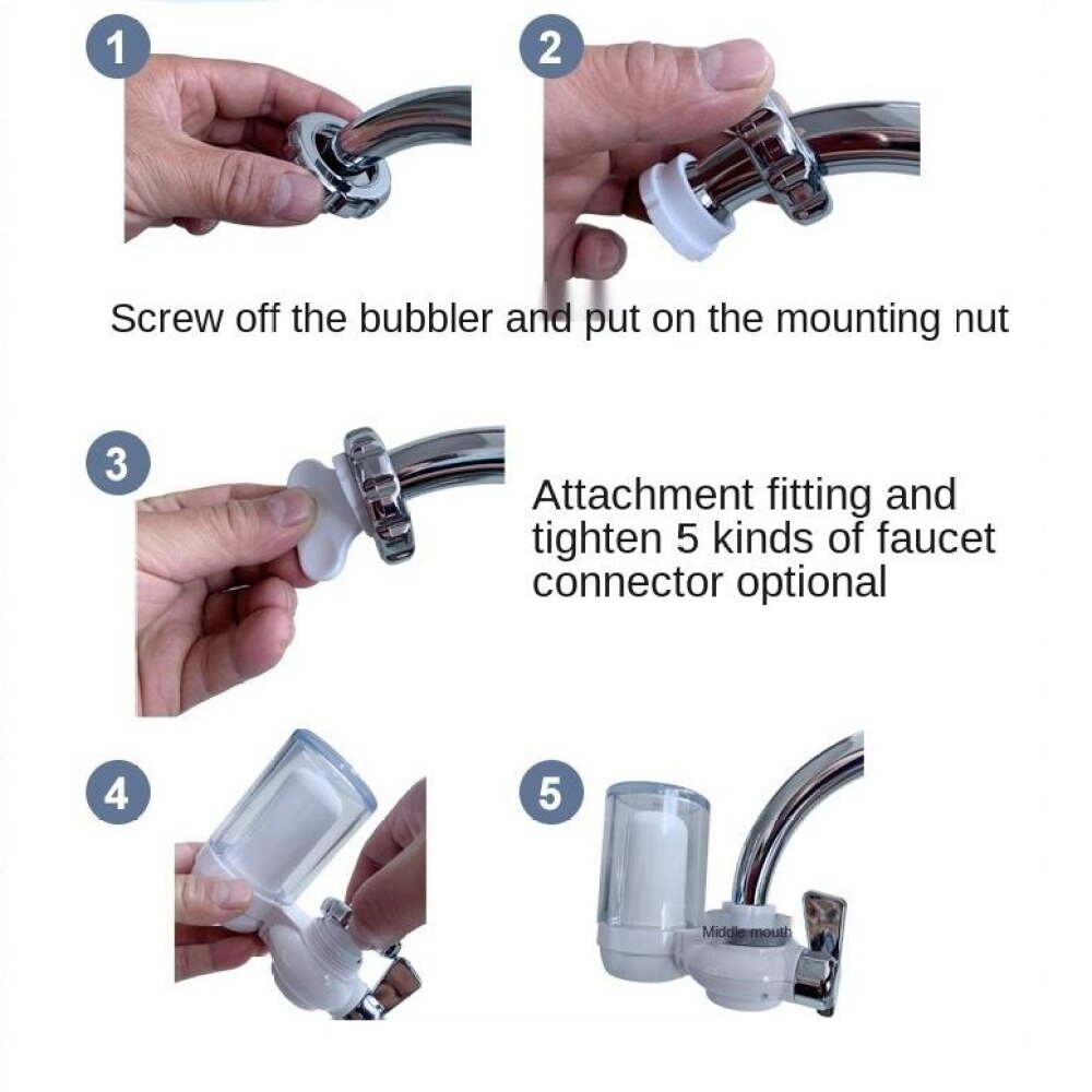 Kraan Waterzuiveraar Schoon Keuken Kraan Wasbare Keramische Percolator Water Filter Filtro Roest Bacteriën Verwijderen Vervanging Filter