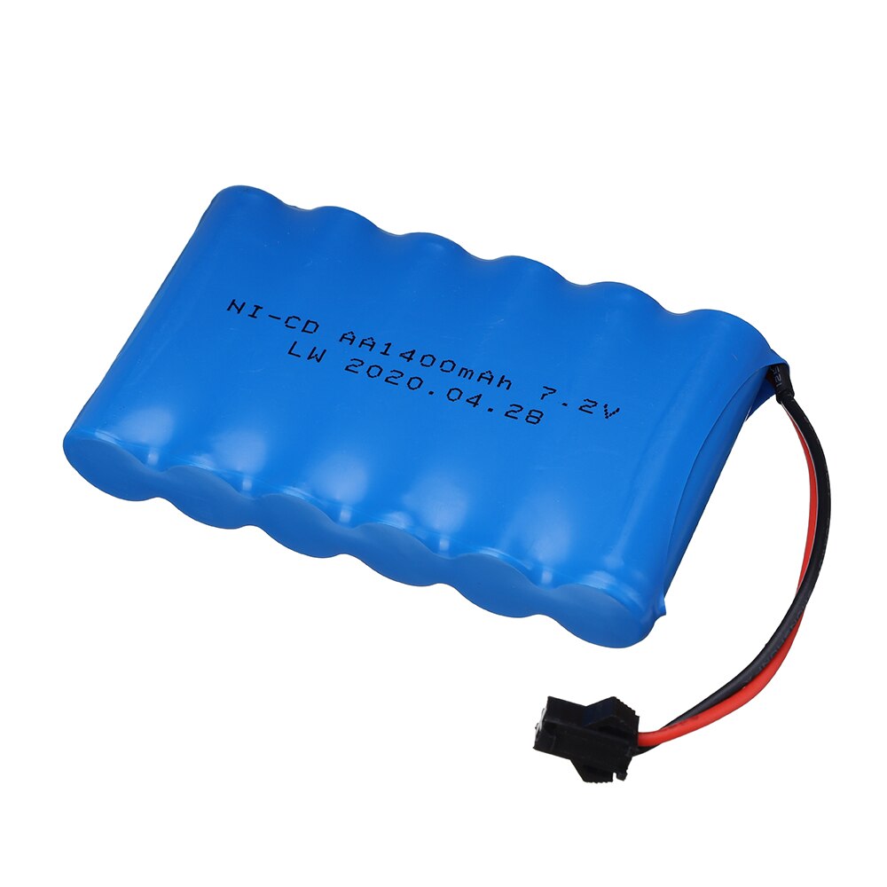 7.2 V 1400 mAh Ni-Mh batteria ricaricabile spina SM con caricabatterie per RC Camion RC auto RC barca del RC serbatoio parti nimh AA 7.2 v 1400 mah