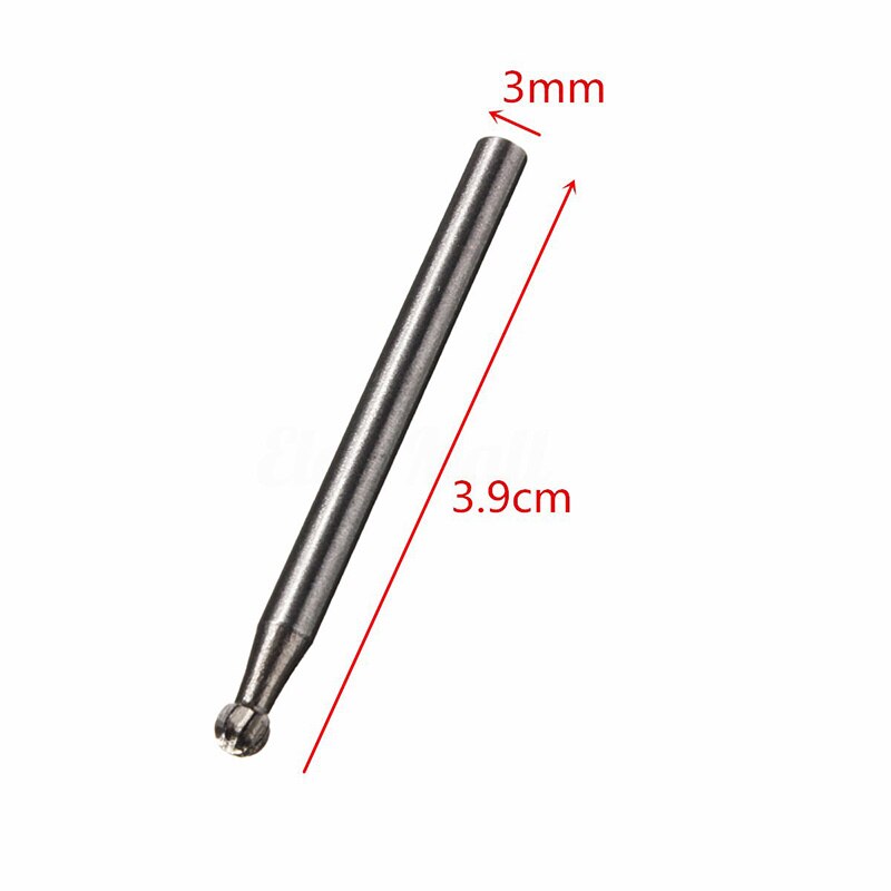 10Pcs High Speed Wood Working Drill Bits Rotary Files Mini Round HSS Burr Set Wood Carving Rasp For Dremel Shank Burs Tools