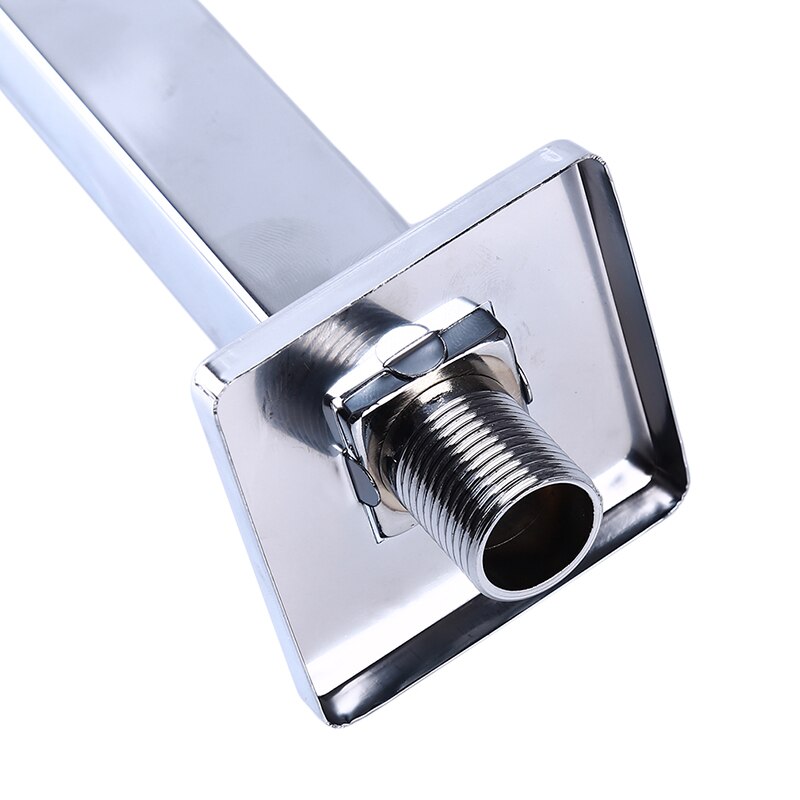 37.5cm Length Shower Arm Plastic Square Shower Head Arm Wall Mounted Extension Bathroom Tools Accessories