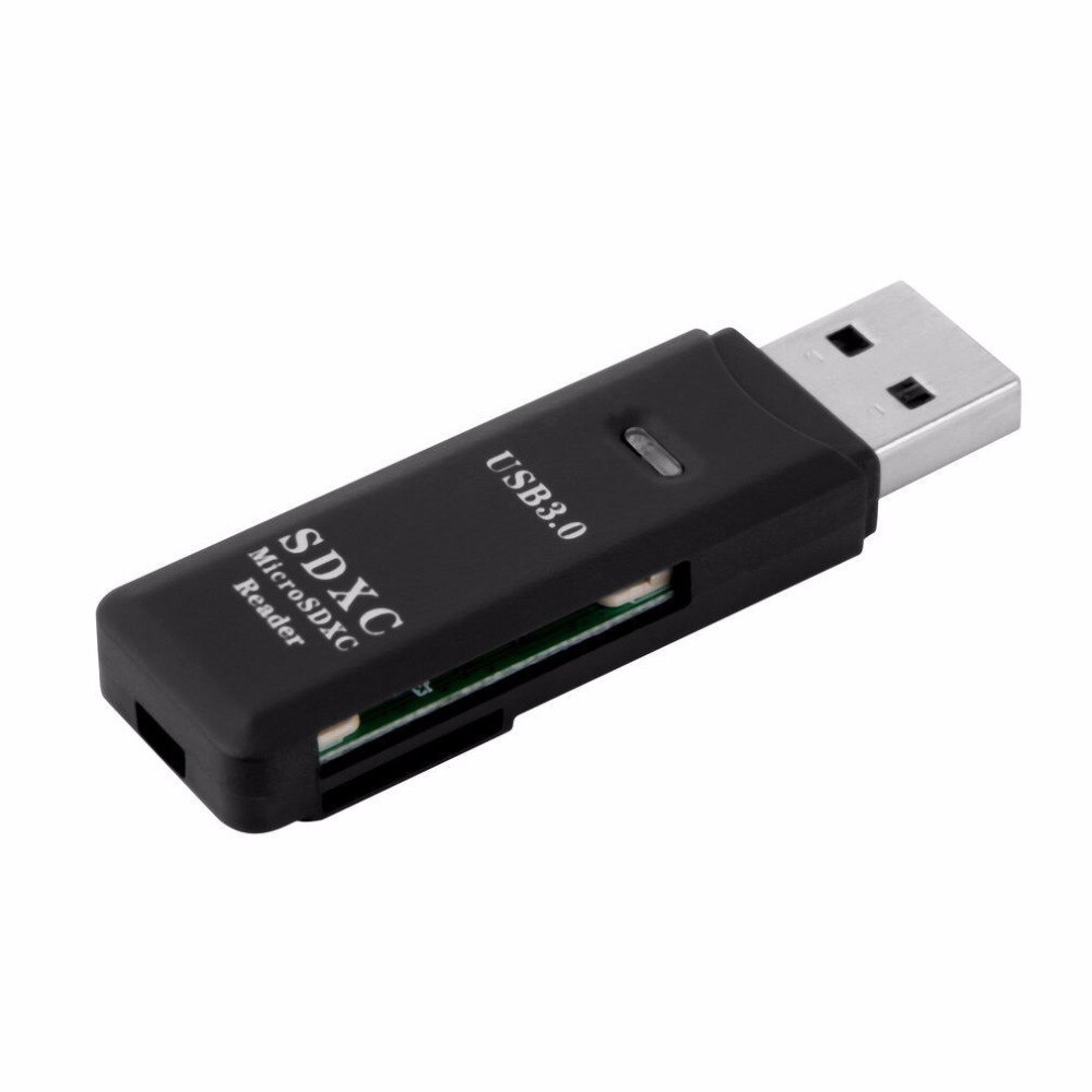 USB 3.0 Card Reader 2 in 1 Ad Alta Velocità di Memoria Flash Adattatore Per Micro SD SDXC TF