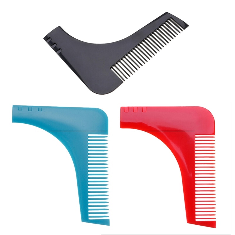 1pcs Men Gentleman Facial Hair Beard Shaper Guide Template Combs Styling Accessories Trim Shaping Shaper Tool