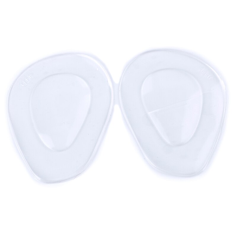 1 par de almohadillas transparentes de silicona para medio pie almohadillas de apoyo para arco plantillas para pies de masaje