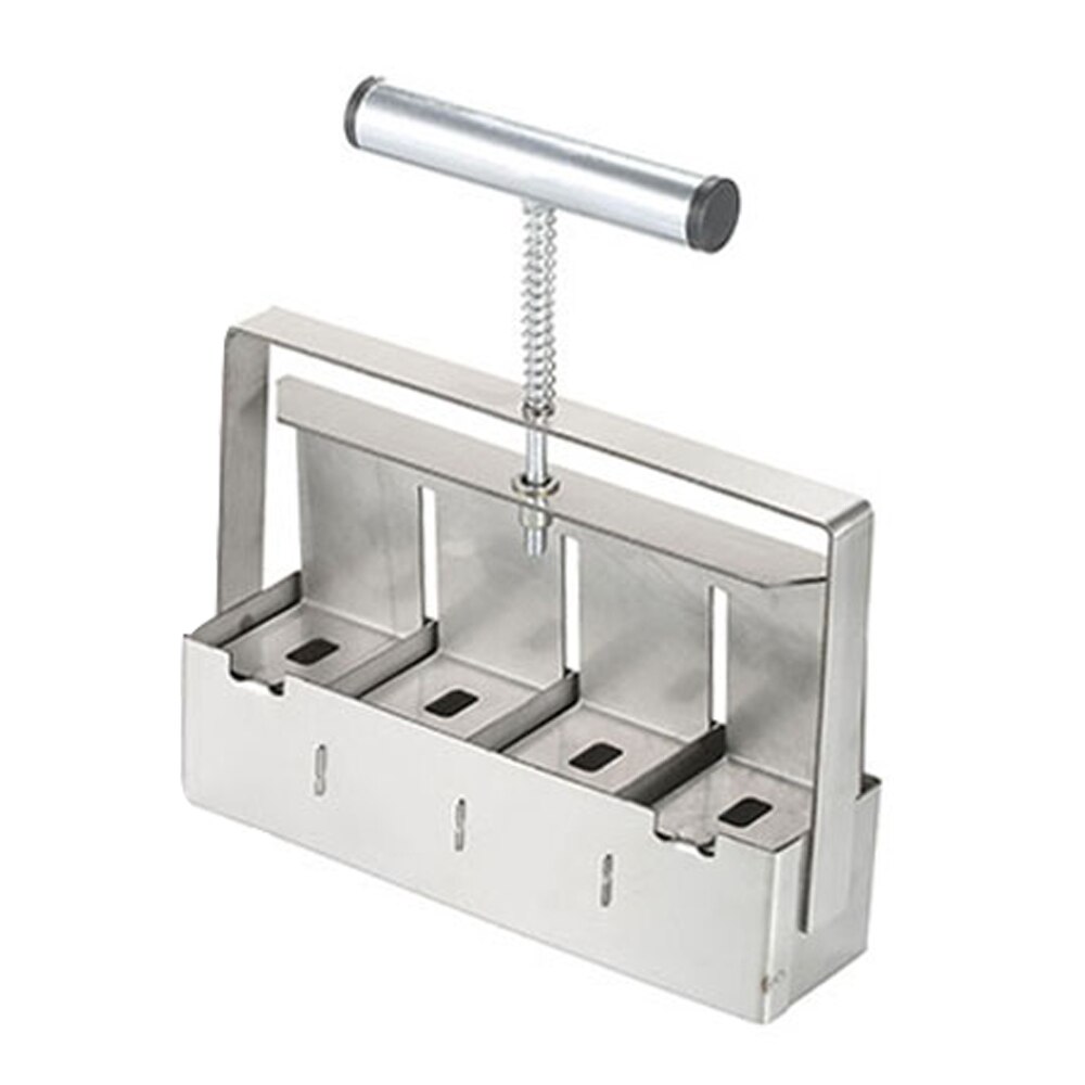 Handheld Soil Blocker 2-Inch Soil Block Maker Soil Blocking Tool with Dibbles Dibbers for Garden Prep: Soil blocker white