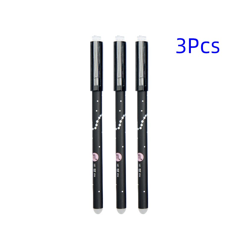 3Stck Löschbaren Stift, Neuheit 0,5mm sternenklar stift neutral Stifte für Schule Mädchen Schreiben Büro Liefert Schreibwaren: 3 Stck Scorpio