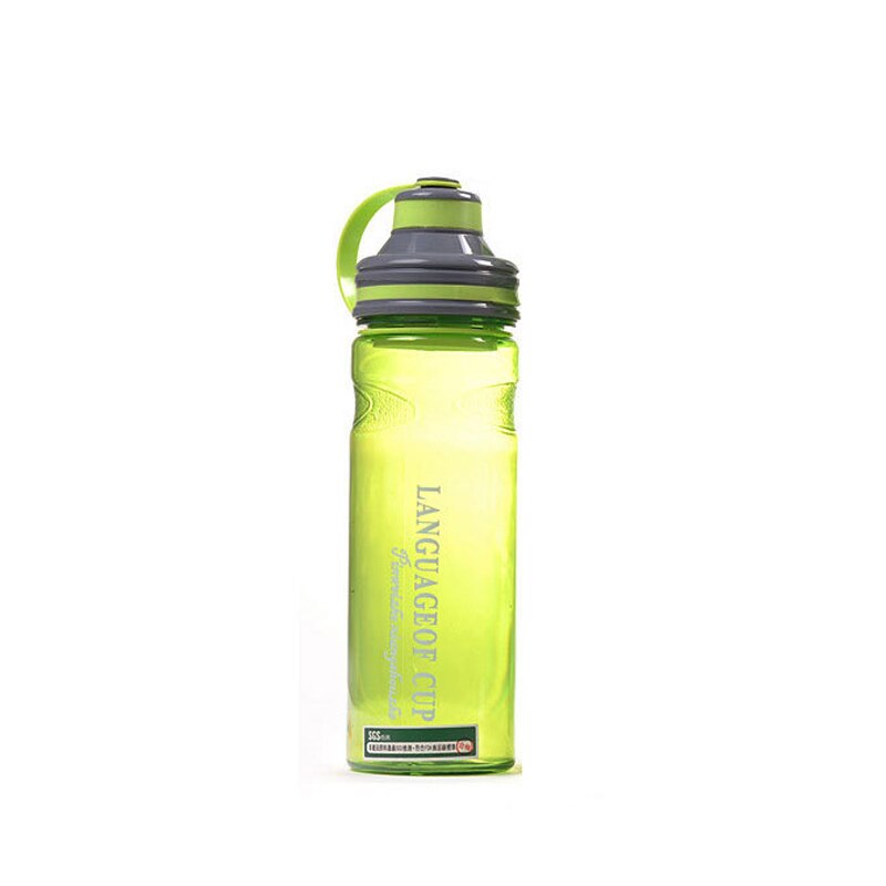 Tragbare Wasser Flasche Hohe Kapazität Kunststoff Sport Flasche für Studenten Reisen Protein Shaker Mein Trinken Flasche BPA FREI: 800ML / Grün