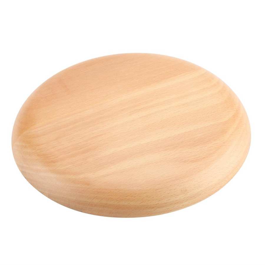 Miljøvenlig bøgetræ rund fad frugt / servering af mad & bageri til daglig brug