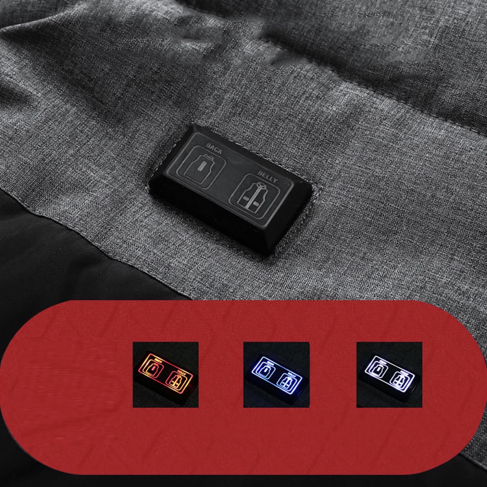 Unisex Heated Vest Outdoor Electric Heated Vest Camping Warm Clothing Heated For Riding Skiing Fishing Charging Via Heated Coat