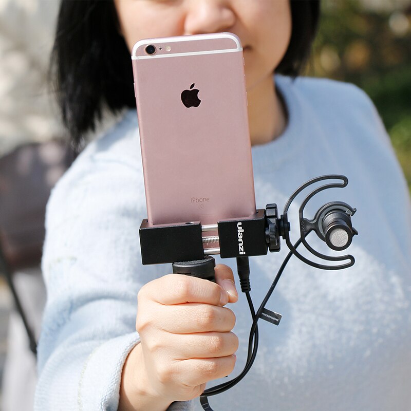 Ulanzi Metalen Telefoon Statief Clip Iron Man ST-02S Aluminium Smartphone Tripod Mount Stand Adapter Verticale Opnamen voor Smart Telefoon