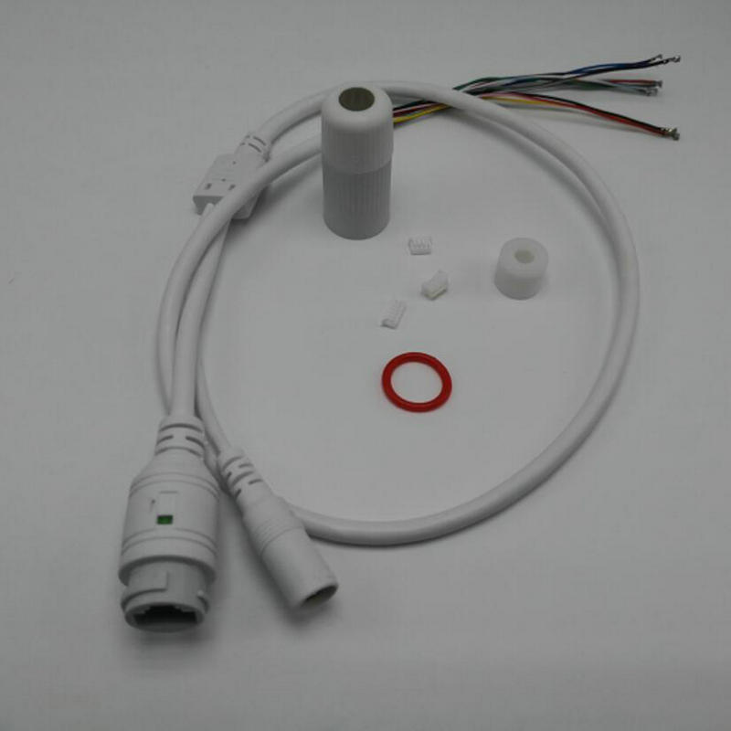 10PCS CCTV IP POE Network WiFi HD Camera PCB Module video power Weatherproof POE Cable RJ45 female & DC male White