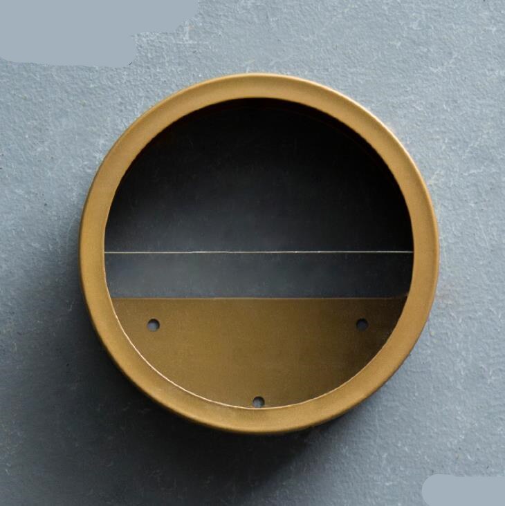 Nordisk jern + glas rund væghængende vase hjem balkon blomsterkurv stue dekoration farverig blomsterholder: Grøn 15cm
