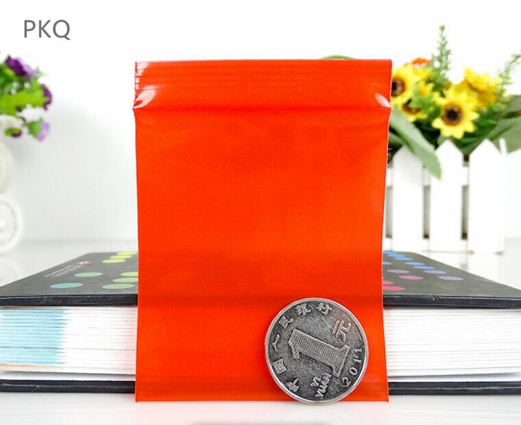 100pcs/lot Red/Blue Plastic Zip Lock Baggies Pill Pack Pouches Mini Zip lock Bags Plastic Packaging Pouch