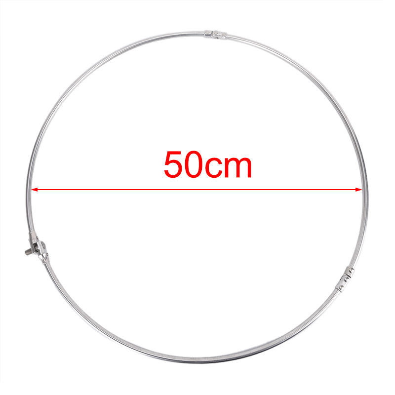 Roestvrijstalen Visvouwnet Brail Kop Ronde Dipnet Tackle Accessoire: YELLOW