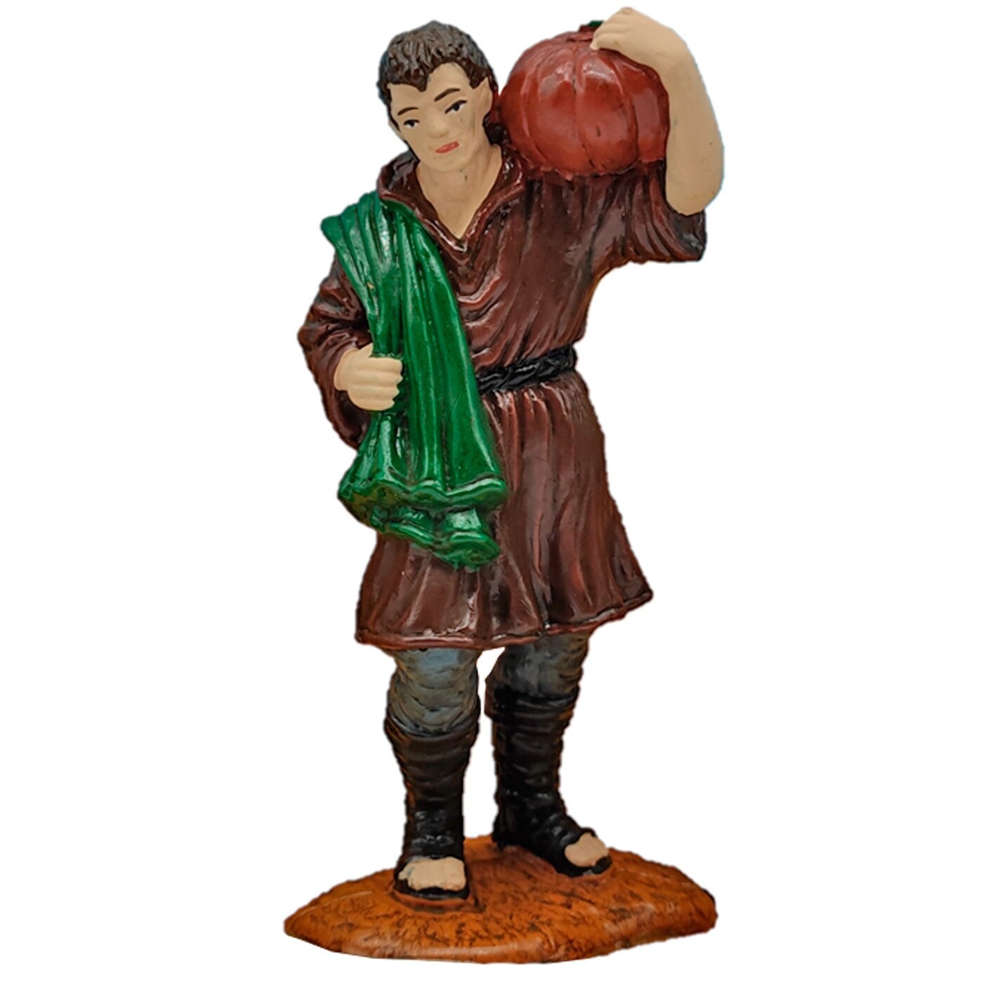 Oliver Art - Set de 3 figuras de campesinos para belén navideño, durexina, figuras decorativas nacimiento, pesebre, decoración