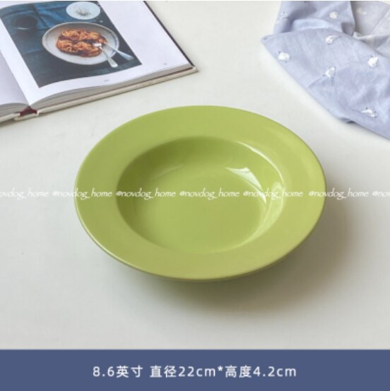Dessert Serving Plate Decorative Cake Colorful Ceramic Sushi Nordic Plates Cute Snack Borden Servies Kitchen Supplies DE50CP: style 8