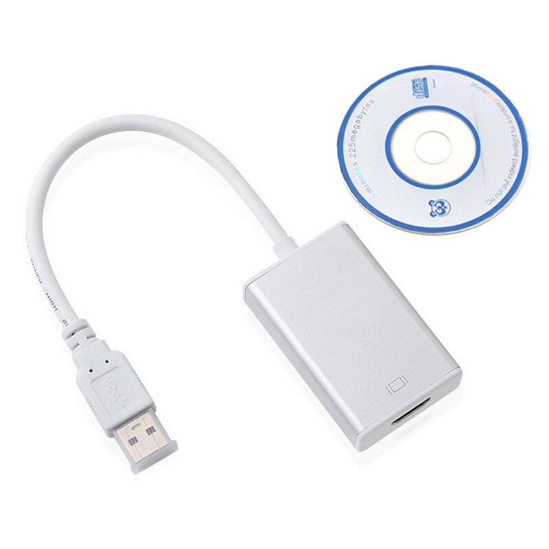 Usb 3.0 Naar Hdmi Hd 1080P Video Cable Adapter Converter Voor Hdtv Pc Drive Gratis Usb3.0 Naar Hdmi Hd adapter Kabel/Converter: Default Title