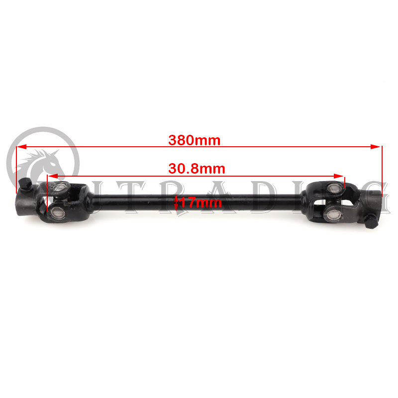 330mm 380mm 420mm 480mm 30T 15mm Power Steering Gear Shaft Rack Pinion Knuckle for DIY china ATV Go Kart Buggy Quad Bike parts