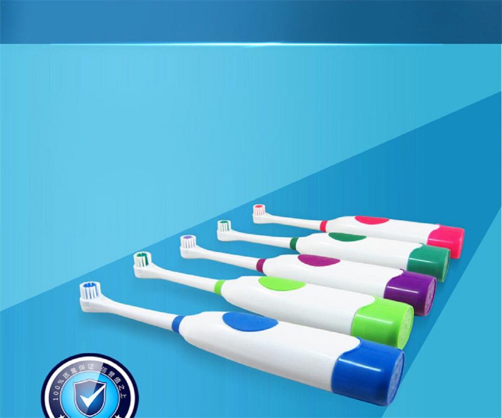 Tooth whitening 1 Set Electric Toothbrush With 2 Brush Heads Battery Operated Oral Hygiene No Rechargeable Teeth Brush