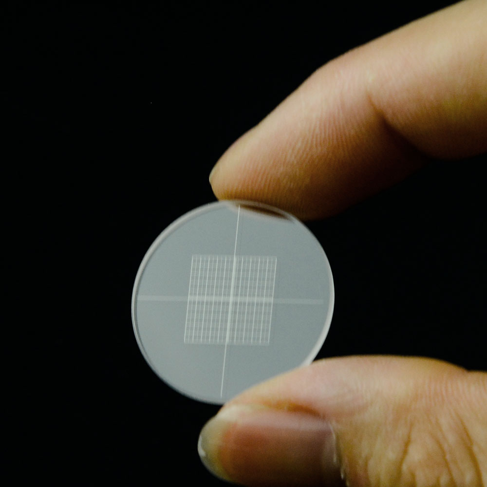 DIV0.05 Microscope Eyepiece Grid-micrometer Calibration Slides Measuring Glass for Microscopes