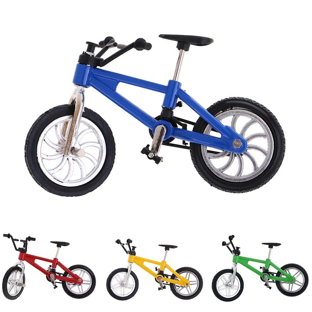 Bicicleta de Montaña de juguete en miniatura para niños, juguete de Metal coleccionable, genial, decoración de mesa de escritorio para el hogar