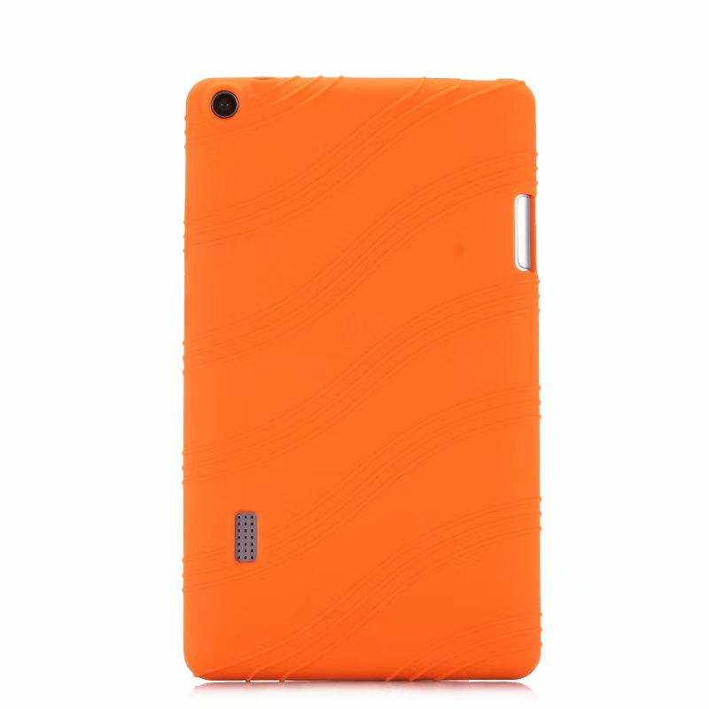 Doux étui pour Huawei T3 7 WiFi Version étui pour tablette Support de Silicone Protège La coque Pour Huawei MediaPad T3 7.0 BG2-W09 étui pour tablette: orange