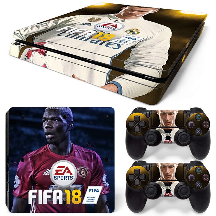 Ps4 slanke spillkonsoller selvklebende papir fargerike klistremerker hud klistremerke kule klistremerker fifa 19