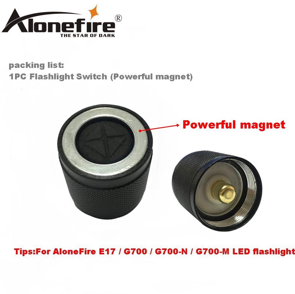 Alonefire  e17 omkopplare tillbehör  g700 led ficklampa omkopplare / röd grön lins / fjärr tryckbrytare / fjärr tryck pad omkopplare: 1pc magnetswitch