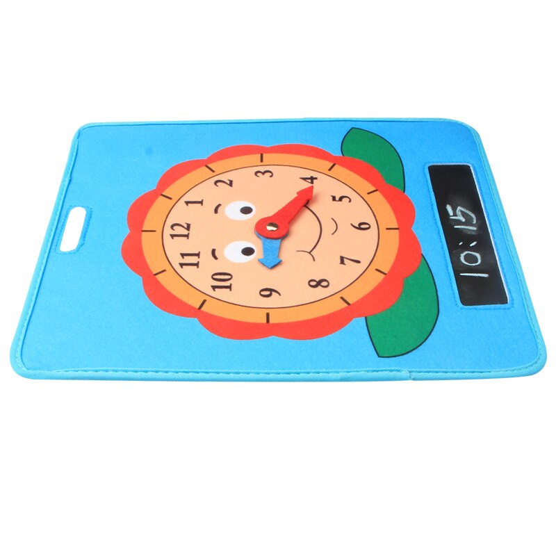 Educational Teaching Clock Learning Time Clocks With Erasable Writing Surface To Teach Time