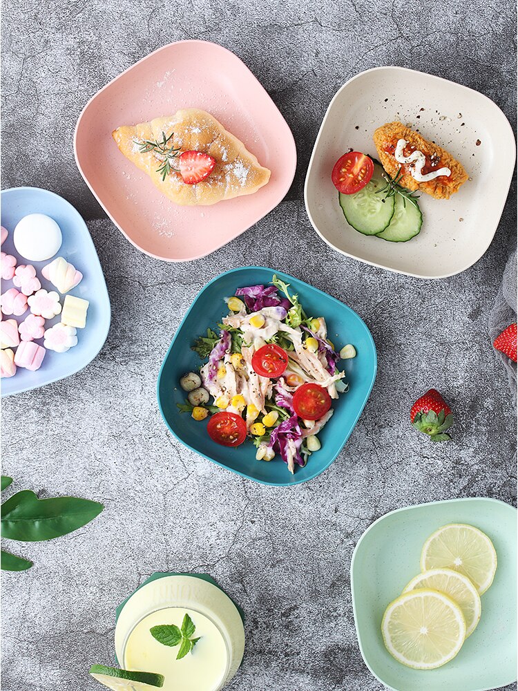 Dishes, Plastic Dining Table, Put Dishes, Bone Dishes, Spit Bone Dishes, Small Dishes, Trash Dishes