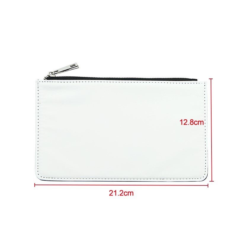 5pcs/lot Blank Sublimation Leather Women Makeup Bag Pen Bag Wallet Change Purse for transfer Printing Blank consumables DIY