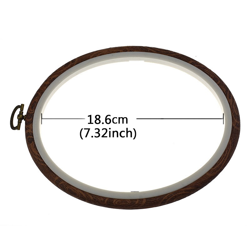 1pc Embroidery Hoop Photo Frame Cross Stitch Hoop Ring Embroidery Circle Sewing Kit Frame Craft For Art Craft Sewing Hang Decor